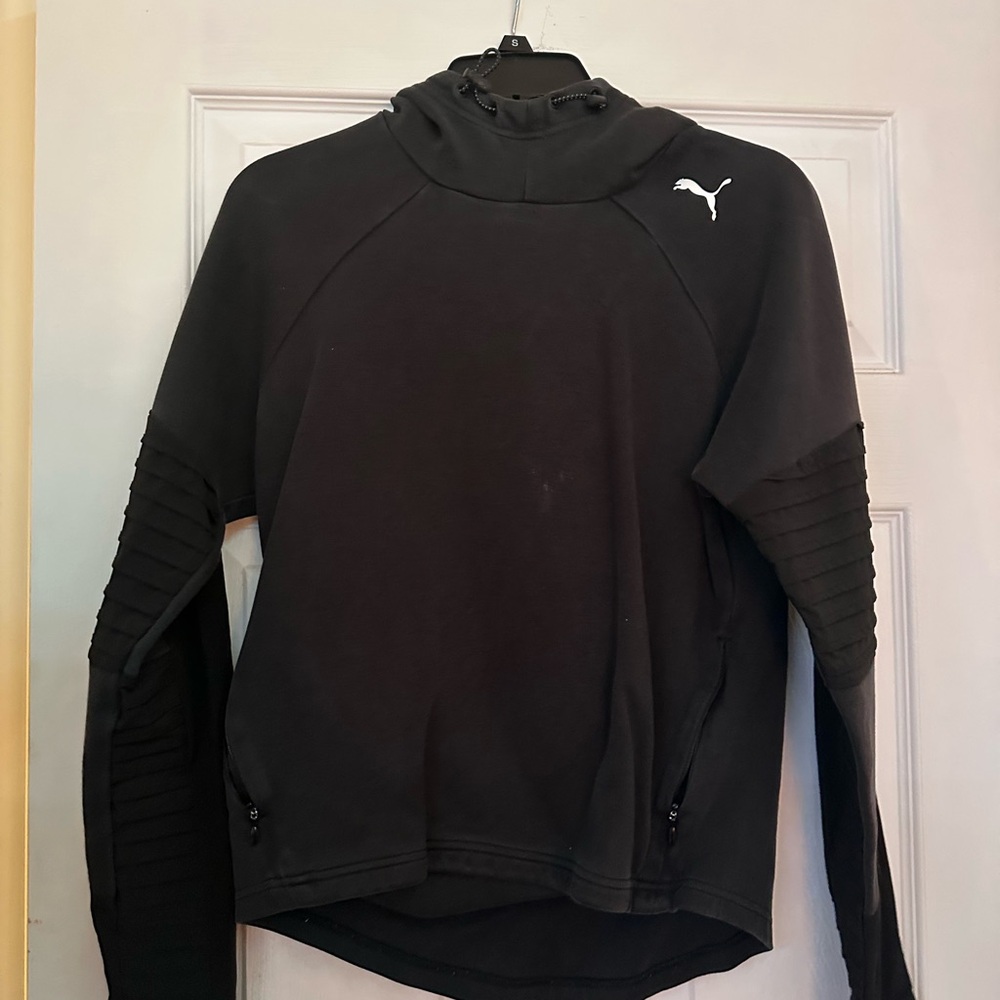 Waterproof Insulated Black Puma Hoodie